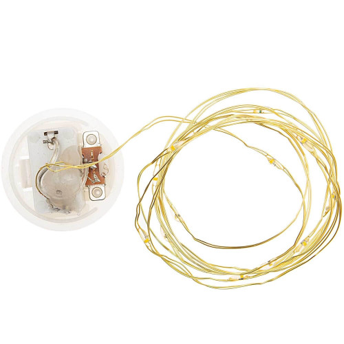 LED-Lichterkette für Dekohaube gold